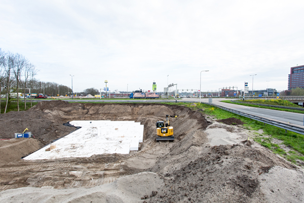 EPS constructie beschermt kwetsbare leidingen tegen druk op knooppunt A16-N3 Dordrecht