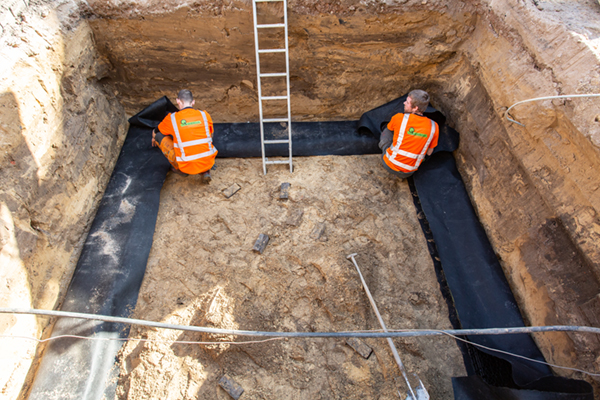 GreenBlue Urban RootSpace boombunkers in centrum Ede