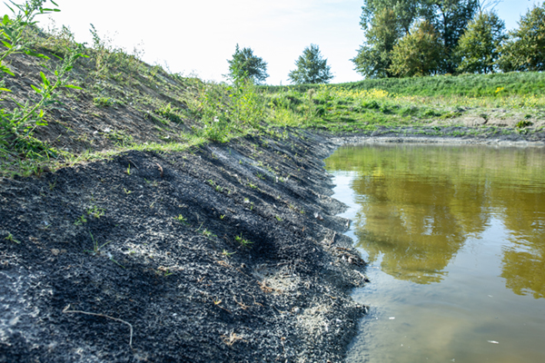 Ecomat K400 natuurlijke erosiebescherming proef in Zeeland Waterschap Deltastromen