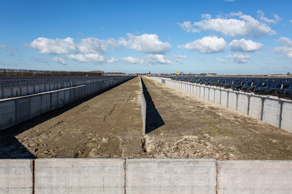 LDPE folie voor vijverbouw Delta Farms Zeeland