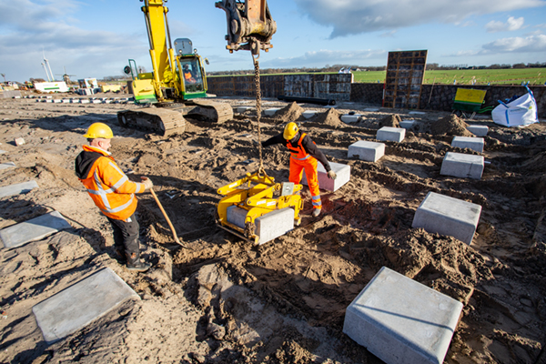 TenCate paalmatrassysteem met Miragrid GX en Geolon PET