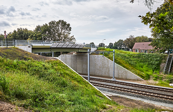 Beton+ systeem voor spoorviaduct witte paarden steenwijkerland