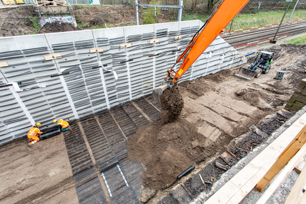 Beton+ systeem voor spoorviaduct witte paarden steenwijkerland