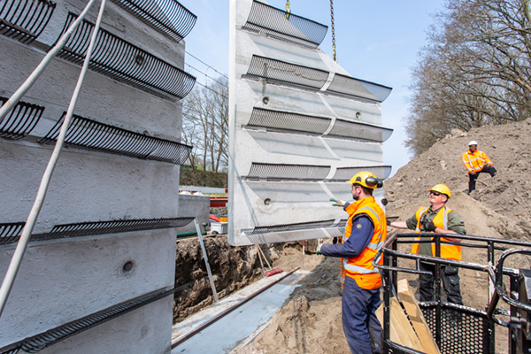 Beton+ systeem voor spoorviaduct witte paarden steenwijkerland